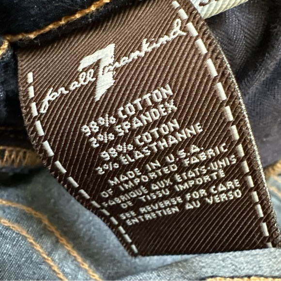 7 For All Man Kind Women’s Jeans The Skinny Size 32 - Picture 9 of 11